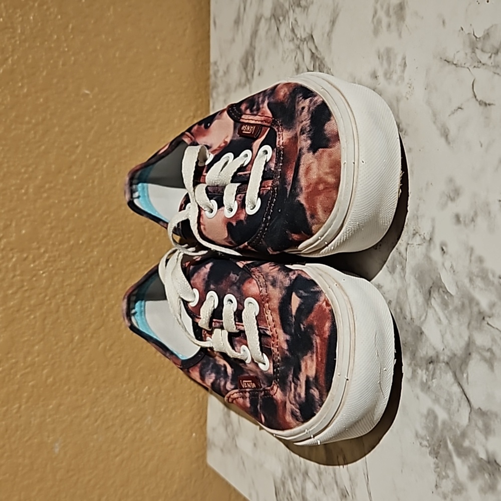 Vans Comfycush Authentic Grunge Wash Tie Dye Classic Skate Shoes Size 5 womens - Picture 3 of 6